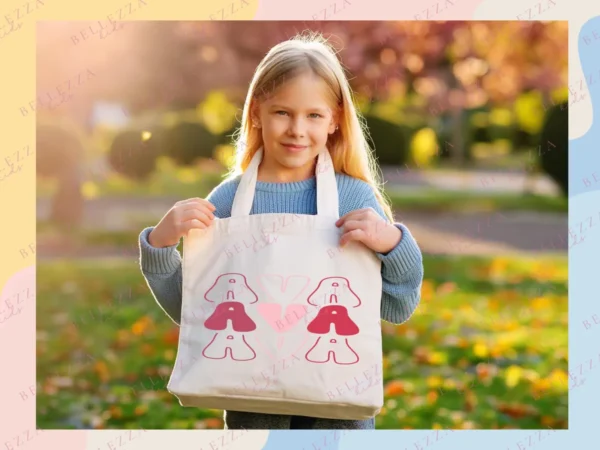 Personalized Name Tote Bag, Custom Name Tote Bag, Custom Tote Shopper Womens Bag - Image 2