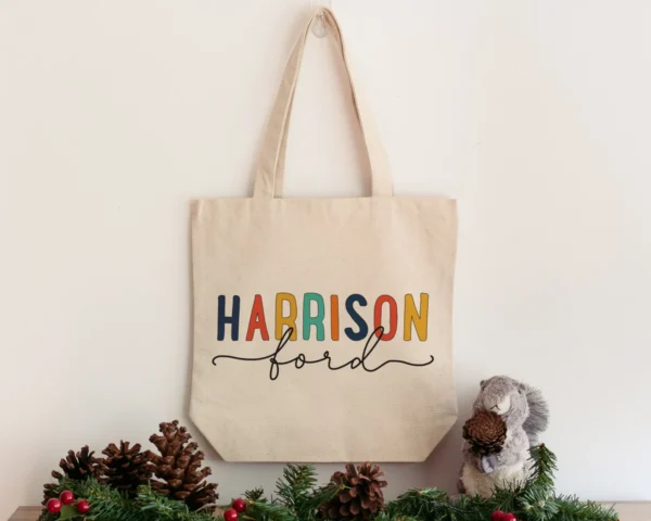 Library Canvas Tote Bag, Preschooler Book Bag Birthday Gift, Teacher School bag Appreciation Gift - Image 2