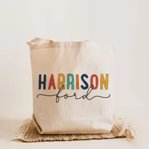 Library Canvas Tote Bag, Preschooler Book Bag Birthday Gift, Teacher School bag Appreciation Gift