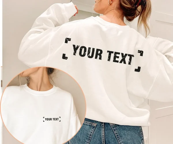 Custom Logo Sweatshirt, Your Business Logo or Brand Logo, Front and Back Logo Hoodie - Image 7