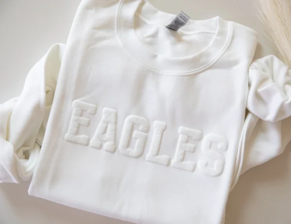 Custom Team Name Sweatshirt, Mascot Sweatshirt, Puff Print, Embossed Print - Image 2