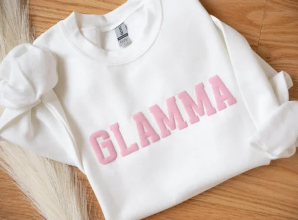 Custom Team Name Sweatshirt, Mascot Sweatshirt, Puff Print, Embossed Print - Image 3