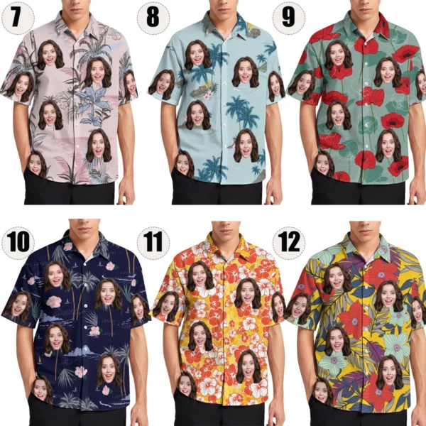 Custom Hawaiian Shirt With Face, Custom Face Hawaiian Shirt For Man Woman - Image 2