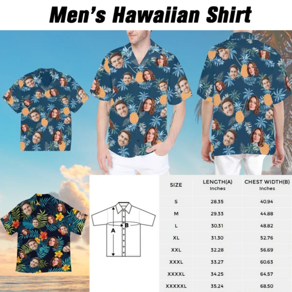 Personalize Face Hawaiian Shirt for Men Women, Custom Dog Bandana - Image 8