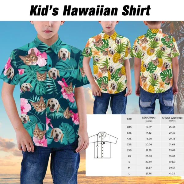 Personalize Face Hawaiian Shirt for Men Women, Custom Dog Bandana - Image 6