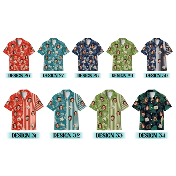 Custom Hawaiian Shirt With Face, Personalized Aloha Hawaiian Shirt, Customize Face for Pet Men Women - Image 11
