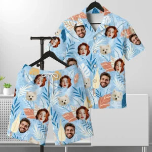Custom Hawaiian Shirt With Face, Personalized Aloha Hawaiian Shirt, Customize Face for Pet Men Women