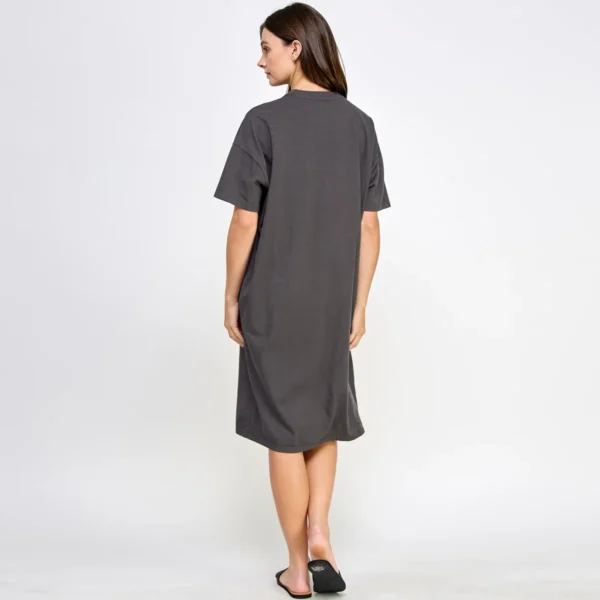 USA Made Oversized Garment Dyed Heavy Premium Cotton T Shirt Dress - Image 10