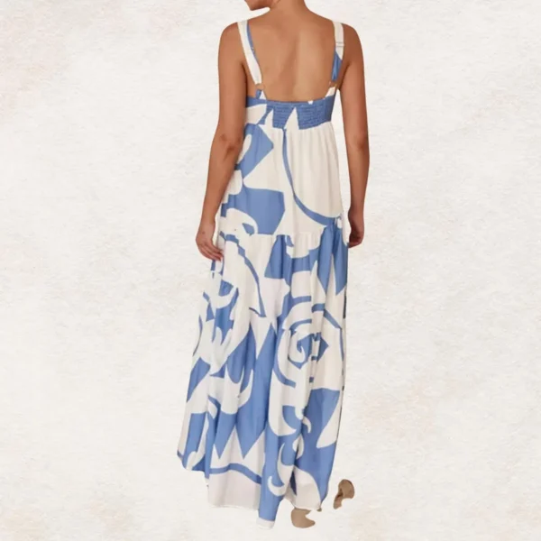 Maxi Dress Boho Dress Summer Dress Casual Printed Dress Bohemian Sundress - Image 2