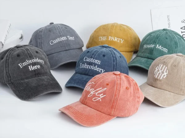Personalized Text Hat, Custom Logo Embroidered Hat, Retro Baseball Hat - Image 4