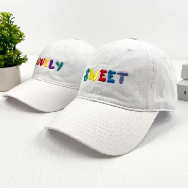 Custom Embroidered Cap with text, 3D text,Logo, Personalized Baseball hat washed hat - Image 4