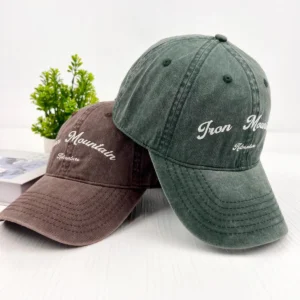 Custom Embroidered Cap with text, 3D text,Logo, Personalized Baseball hat washed hat